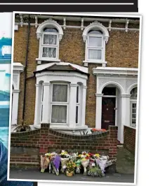  ??  ?? Tributes: His East London home