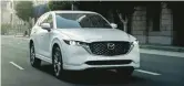  ?? MAZDA ?? For 2023, the Mazda CX-5 crossover hasn’t changed, except for the addition of a white paint option.