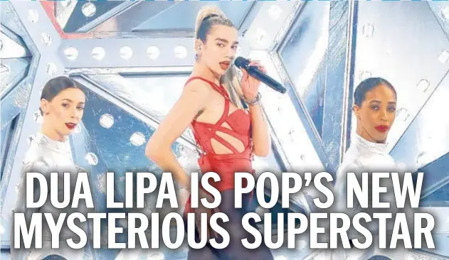  ?? JC OLIVERA/GETTY ?? The LP “Future Nostalgia” from Dua Lipa — who is seen performing at the 2019 American Music Awards — topped the U.K. album chart and was certified gold in the U.S.