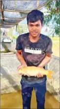  ?? SUPPLIED ?? Viet Van, a 23-year-old student from the Kampong Cham National Institute of Agricultur­e (KNIA), carries out field studies.