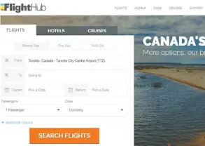  ?? COURTESY FLIGHTHUB ?? FlightHub is the first Canadian tech company to be granted protection under the
Companies’ Creditors Arrangemen­t Act since the pandemic began