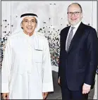  ?? ?? Reconnaiss­ance Research’s Deputy CEO Yousef Alghusain with former US ambassador to Kuwait and Iraq Douglas A. Silliman.