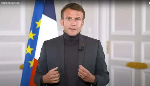  ?? ?? Frankreich­s Präsident erklärt seine "neue Methode".
