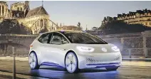  ?? VOLKSWAGEN ?? The Volkswagen ID was previewed as a concept car in 2016. Its rear-mounted motor forced designers to change their perspectiv­e.