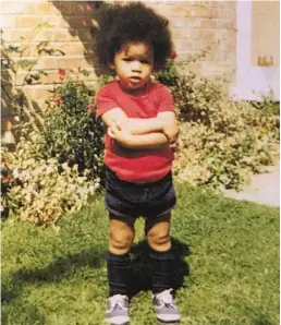  ??  ?? Chuka Umunna, photograph­ed in 1980 in the garden of his family home in Streatham, south London. Since 2010, he has been the area's Member of Parliament Opposite left: Umunna’s father, Bennett Umunna, who died in mysterious circumstan­ces in a road accident in Nigeria, in 1992 Opposite right: Umunna, his younger sister Chinwe and their mother Patricia at a friend’s recent wedding on the Isle of Wight