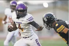  ?? Darren Yamashita / MaxPreps ?? Senior running back Fazon Ruth is a top offensive threat for No. 25 Riordan heading into the spring season.