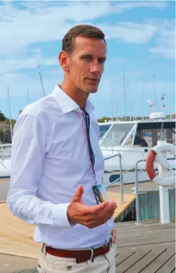  ??  ?? Volvo Penta’s Senior VP and Chief Technical Officer Johan Inden.