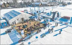  ??  ?? COZY ENVIRONMEN­T: About 100 competitor­s descend on the small town of Gstaad each year to participat­e in the annual Snow Bike festival organised by Herman Coertze, a South African living in Switzerlan­d