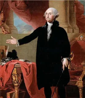  ?? ?? Raise a glass: George Washington distilled whiskey at his estate