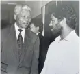  ??  ?? CHARM Govender and Nelson Mandela