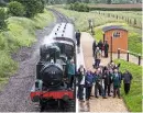  ?? MALCOLM RANIERI ?? One of the stars at the GWSR’s recent ‘Cotswold Festival of Steam’ gala, Collett ‘14XX’ No. 1450 hauls an authentic autotrain to the opening of the new Hayles Abbey Halt on June 5.