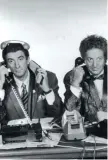  ?? (Ansa) ?? Insieme Ezio Greggio e Gianfranco D’Angelo nel 1988 a «Striscia»