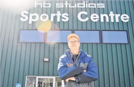  ?? Josh Healey ?? Tony Lohnes, who regularly uses the centre’s track, said the HB Studios Sports Centre is a pillar of the community. He added he is happy both councils are moving to find solutions to the centre’s debt problem.