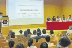  ?? JAVIER NOMDEDEU ?? La Escal acogió la presentaci­ón del proyecto ‘L’Alcalatén Adaptada’.