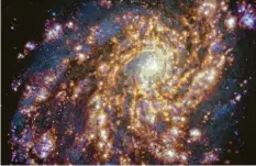  ?? Foto: ESO/ALMA/PHANGS/DPA ?? In dieser Galaxie entstehen gerade neue Baby‰sterne.