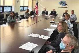  ?? Photo by Brian D. Stockman ?? The Elk County Commission­ers hold a public meeting twice a month at the Elk County Courthouse Annex in Ridgway.