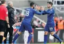  ??  ?? BATTLE Giroud will fight Morata to start