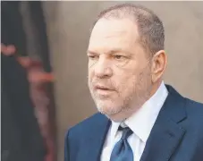  ?? Picture: ALBIN LOHR-JONES/SIPA USA/MEGA ?? Producer Harvey Weinstein is at the centre of sexual harassment allegation­s.