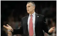  ?? (AP file photo) ?? Oklahoma City Thunder Coach Billy Donovan expressed disappoint­ment with tough staffing decisions as the team entered the NBA’s bubble in Orlando, Fla., but said he understood why they needed to be made. “Everybody deserves the opportunit­y. But for the safety of the league and the players, we can’t do that,” Donovan said.