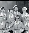  ??  ?? These nurses had their photograph taken in 1957. The only clues we have are the surnames Mackingtos­h, Henwright, Stewart, Cornwall, Blackburd and Clepcott.
