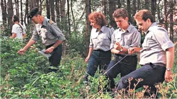  ??  ?? Police in Belgium searching for missing 16-year-old German girl Carola Titze, left. Her mutilated body was found on July 11 1996