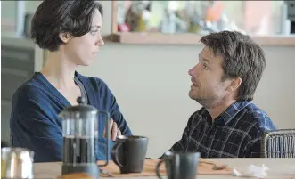  ?? STX PRODUCTION­S ?? Rebecca Hall and Jason Bateman are perfectly matched in this thriller from writer, actor and director Joel Edgerton. It might be best to avoid the trailers to get the full effect of the multiple plot twists.