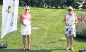  ??  ?? Bath Golf Club Meek Silver Salver winner Honor Jones (left) with Ladies Champion Stephanie Anderson