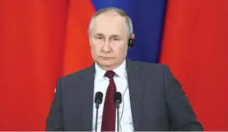  ?? F.E. ?? Vladímir Putin, presidente de Rusia.