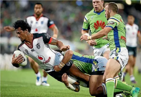  ??  ?? The Warriors went down to the Canberra Raiders on Saturday.