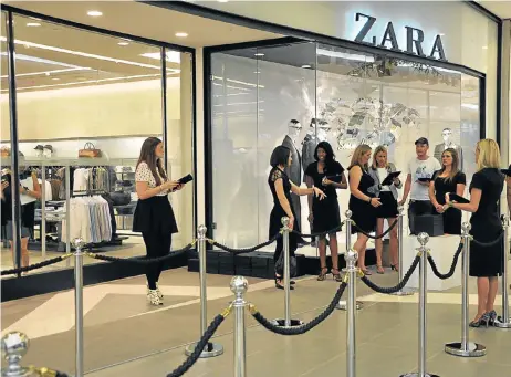  ?? Picture: SUPPLIED ?? SEVENTH HEAVEN: The Zara outlet in Sandton City. The Spanish company is about to open its seventh store in South Africa