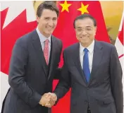  ?? ADRIAN WYLD / THE CANADIAN PRESS ?? The Trudeau government’s willingnes­s to do whatever it can to ingratiate itself with China has been apparent for some time, columnist Matthew Fisher writes.