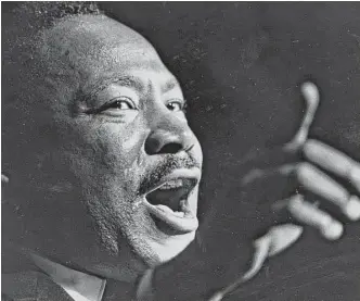  ?? Chronicle file ?? The later work of Martin Luther King Jr. focused on the role of love as key to building healthy communitie­s. His final book outlined his vision of an inclusive, diverse and economical­ly equitable U.S.