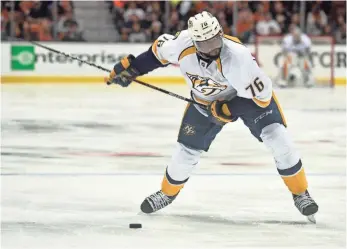  ??  ?? GARY A. VASQUEZ, USA TODAY SPORTS The team has “made me feel like I’ve been a part of it for six years,” P.K. Subban says.