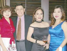  ??  ?? (From left) RichPrime Global Inc. president and CEO Myrna Yao, your columnist, Len Olbes and Connie Haw.