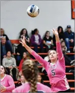  ?? File photo ?? The No. 3 Lincoln girls volleyball team was upset in the first round of the Division II playoffs by Exeter-West Greenwich Wednesday night.