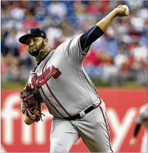  ?? GETTY IMAGES ?? After pitching four shutout innings in his first start of the season Wednesday against the Phillies, Braves rookie left-hander Luiz Gohara will spend time on the bereavemen­t list.