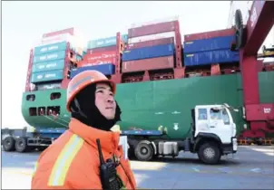  ?? AFP ?? Chinese exports beat expectatio­ns in November in what is a positive sign for the global economy.