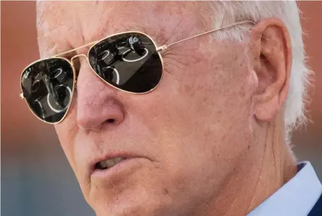  ?? getty Images fIle ?? ‘ANOTHER SMEAR CAMPAIGN’: Democratic presidenti­al nominee Joe ‘Pops’ Biden had nothing to say when asked about potentiall­y incriminat­ing emails of his son, Hunter Biden.