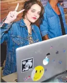  ??  ?? Internatio­nal model and artist Sky Ferreira brought the house down with her special DJ set.