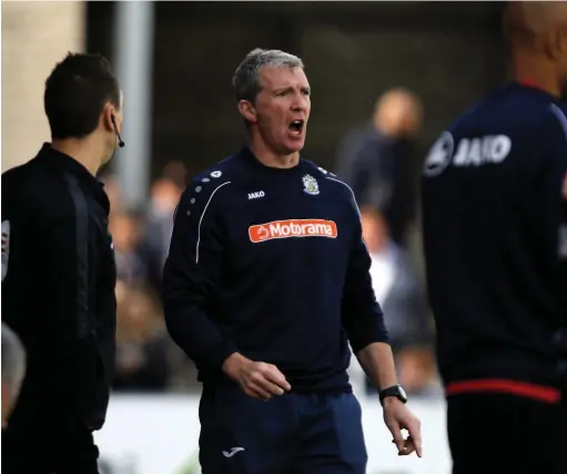  ?? Www.mphotograp­hic.co.uk ?? ●●County boss Jim Gannon felt his side deserved a penalty against York City at the weekend