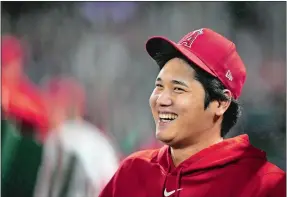  ?? AP FILE PHOTO ?? Los Angeles Angels pitcher/slugger Shohei Ohtani had surgery on his right elbow on Tuesday and his docter expects him to be ready to hit next season although he isn’t expected to pitch again until 2025.