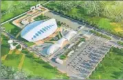  ?? PTI FILE ?? The design of the ₹190-crore passenger terminal building to be constructe­d for the Kartarpur corridor in Gurdaspur.