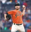  ?? JIM GENSHEIMER — STAFF ARCHIVES ?? Matt Moore, who had a disappoint­ing 2017 season with just six wins, was traded from the Giants on Friday to the Texas Rangers.