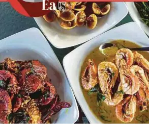  ?? PIX BY OLIVER MAJAHAM ?? Among the signature dishes are wet butter tiger prawn, kam hiong crab, and Thai chili royal mussels.