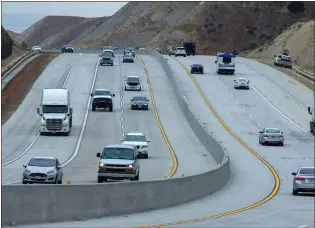  ?? ?? The opening of the truck lanes is the culminatio­n of a $138 million project that started in June 2019 with design work.