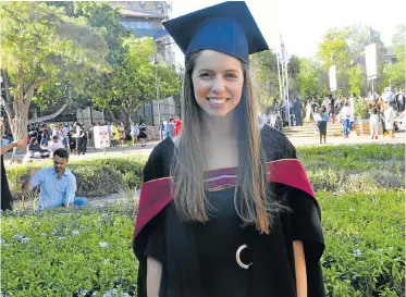  ??  ?? REASON TO SMILE: Award-winning dental surgery student Micaela Pauls of Port Elizabeth excelled in her academic career at UWC