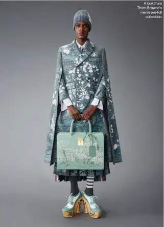  ?? ?? A look from Thom Browne's men's pre-fall
collection.