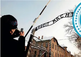  ?? REUTERS ?? It goes without saying that you have to act appropriat­ely when visiting historical sites like the former Nazi German concentrat­ion and exterminat­ion camp Auschwitz in Poland.