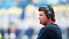  ?? [AP PHOTO] ?? Oklahoma State coach Mike Gundy was frustrated by his team’s performanc­e on special teams in a 50-39 win at West Virginia on Saturday.