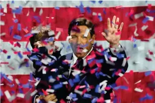  ?? (AP) ?? Ron DeSantis won easily in Florida and has his eyes on the White House race in 2024